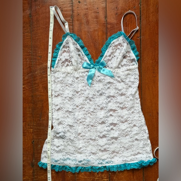 White Lace Lingerie Top - Picture 13 of 14